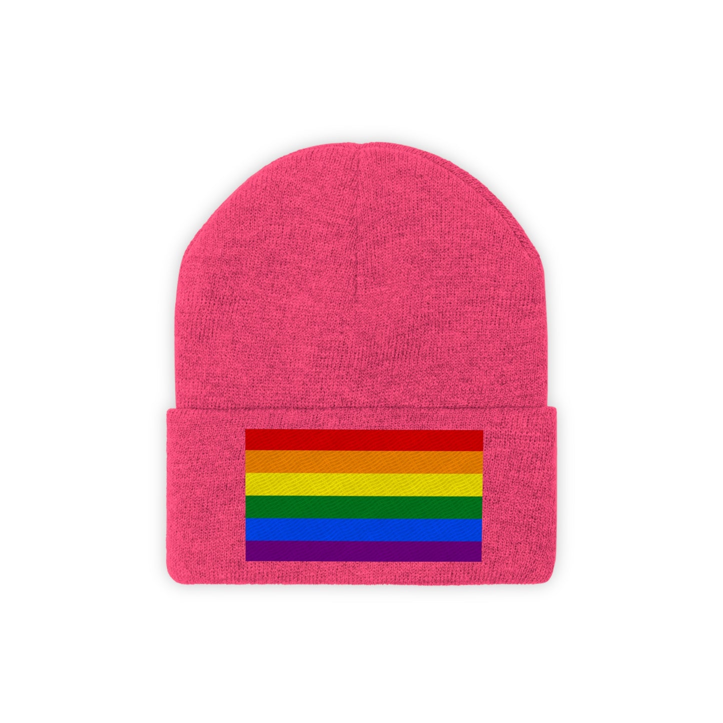 Knit Pride Flag Beanie