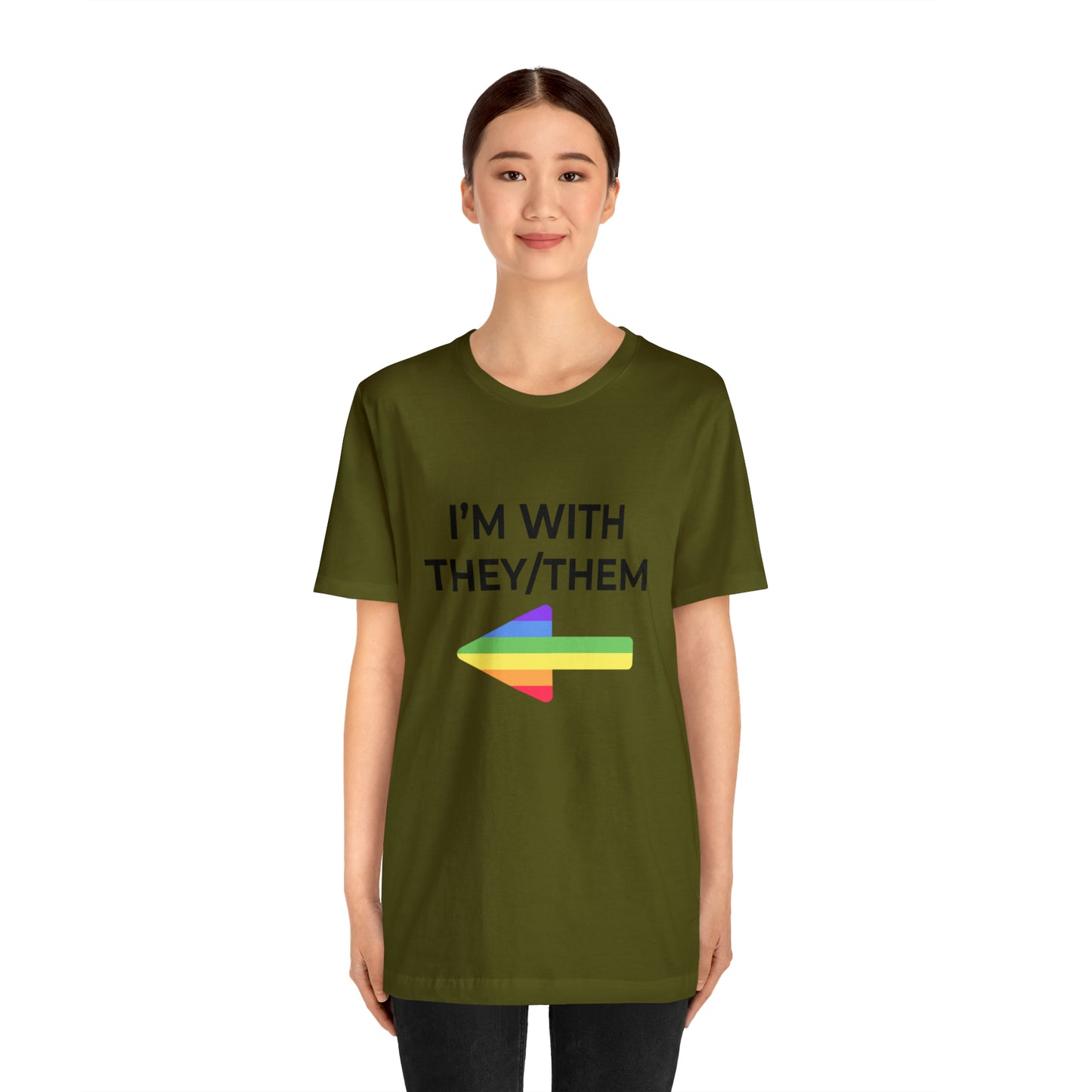 I'm With They/Them Right Arrow - Tee
