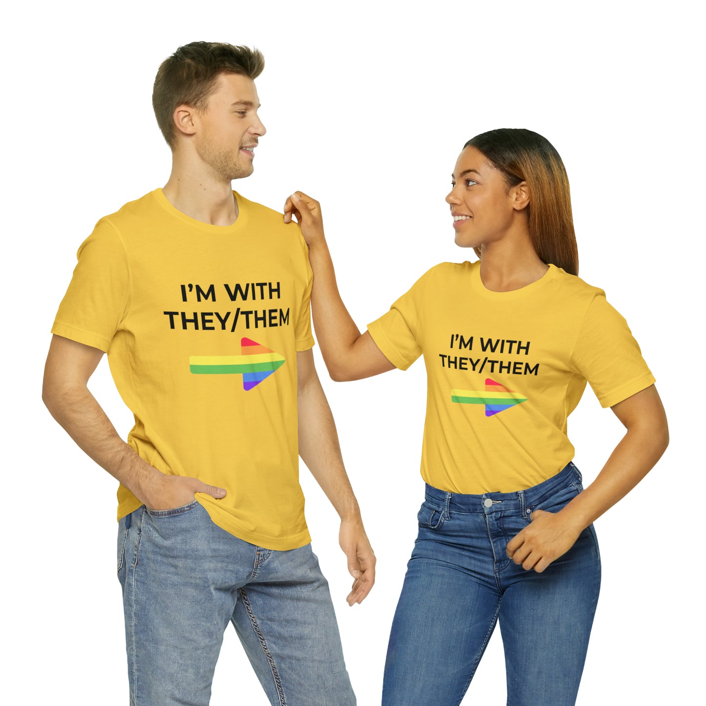 I'm With They/Them Left Arrow - Tee