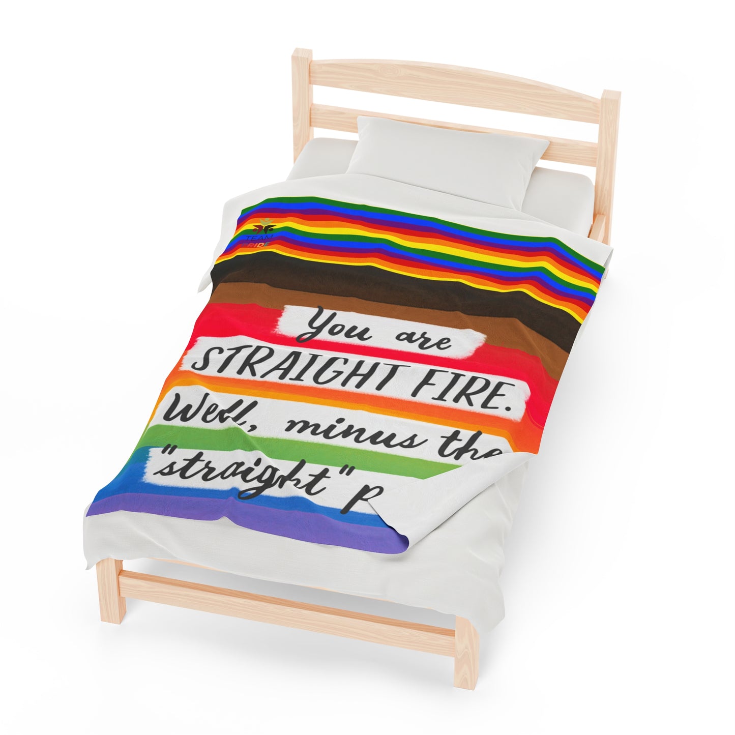 gay pride Velveteen Plush Blanket