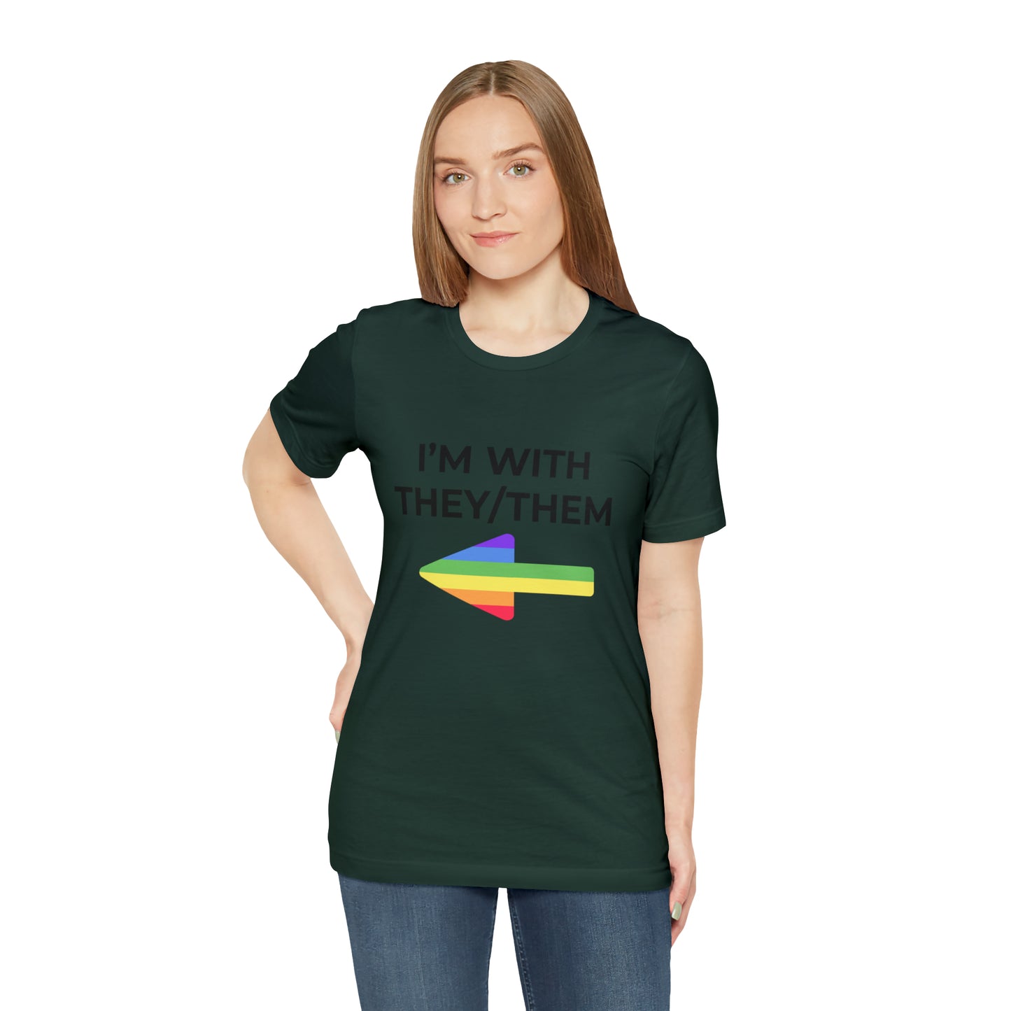 I'm With They/Them Right Arrow - Tee