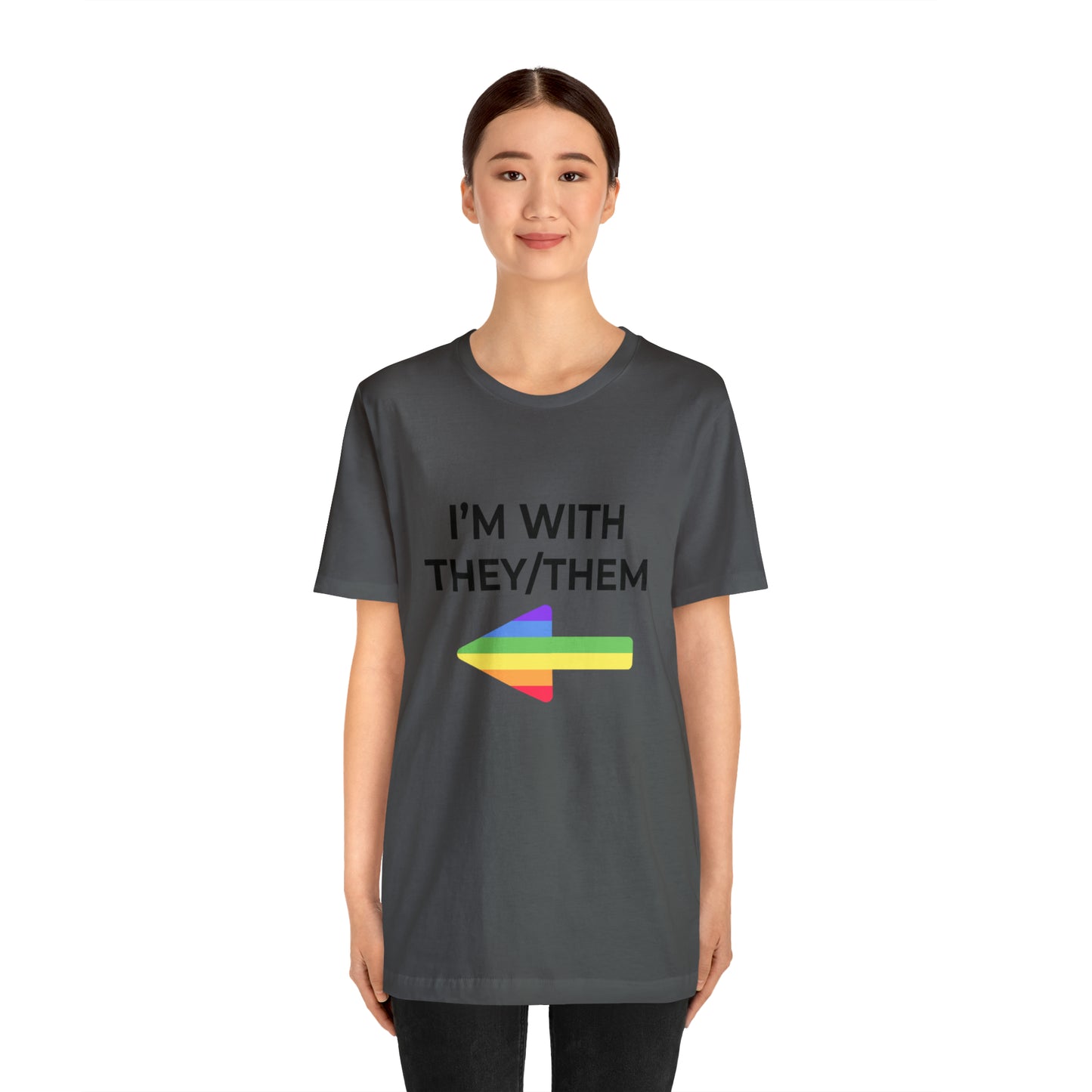 I'm With They/Them Right Arrow - Tee