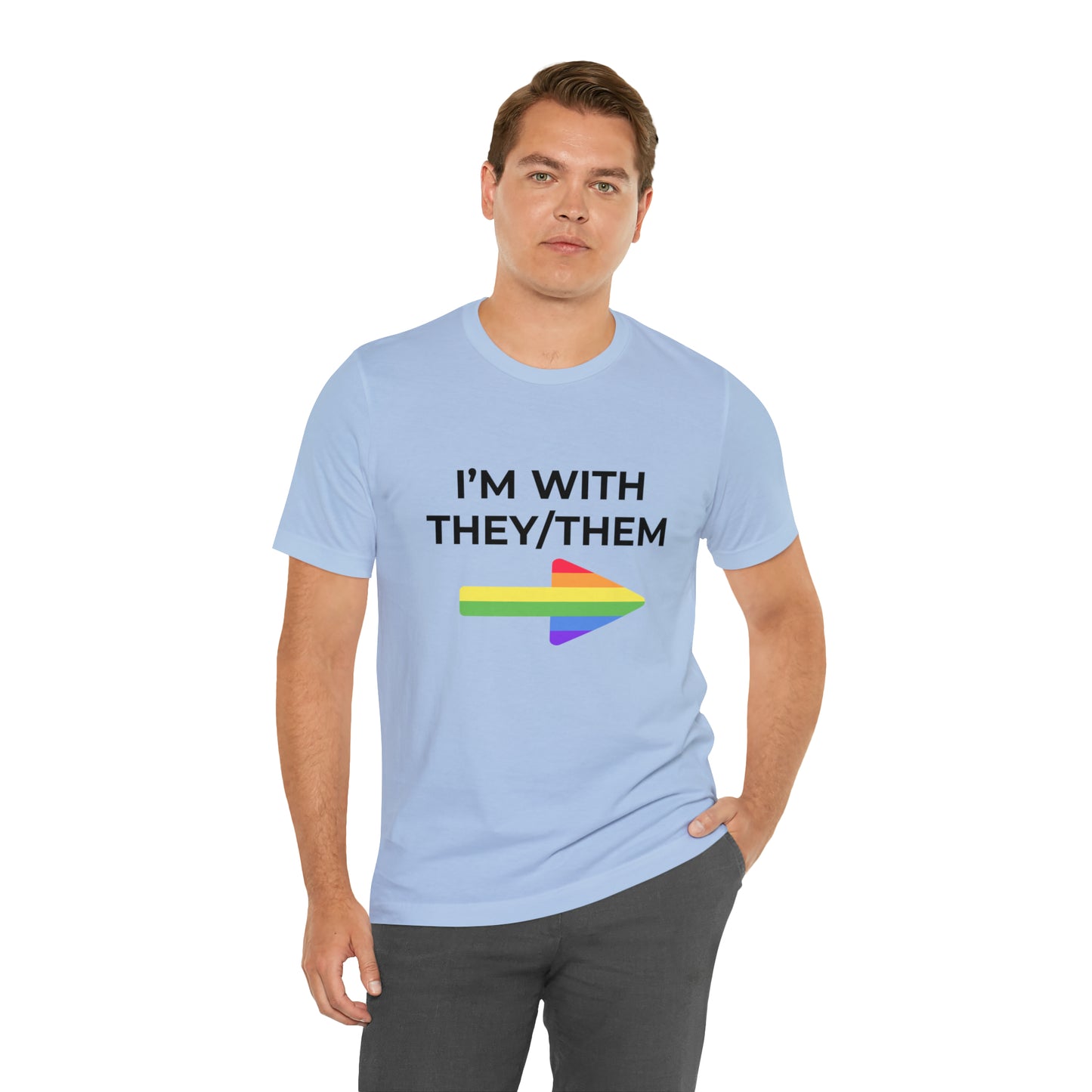I'm With They/Them Left Arrow - Tee