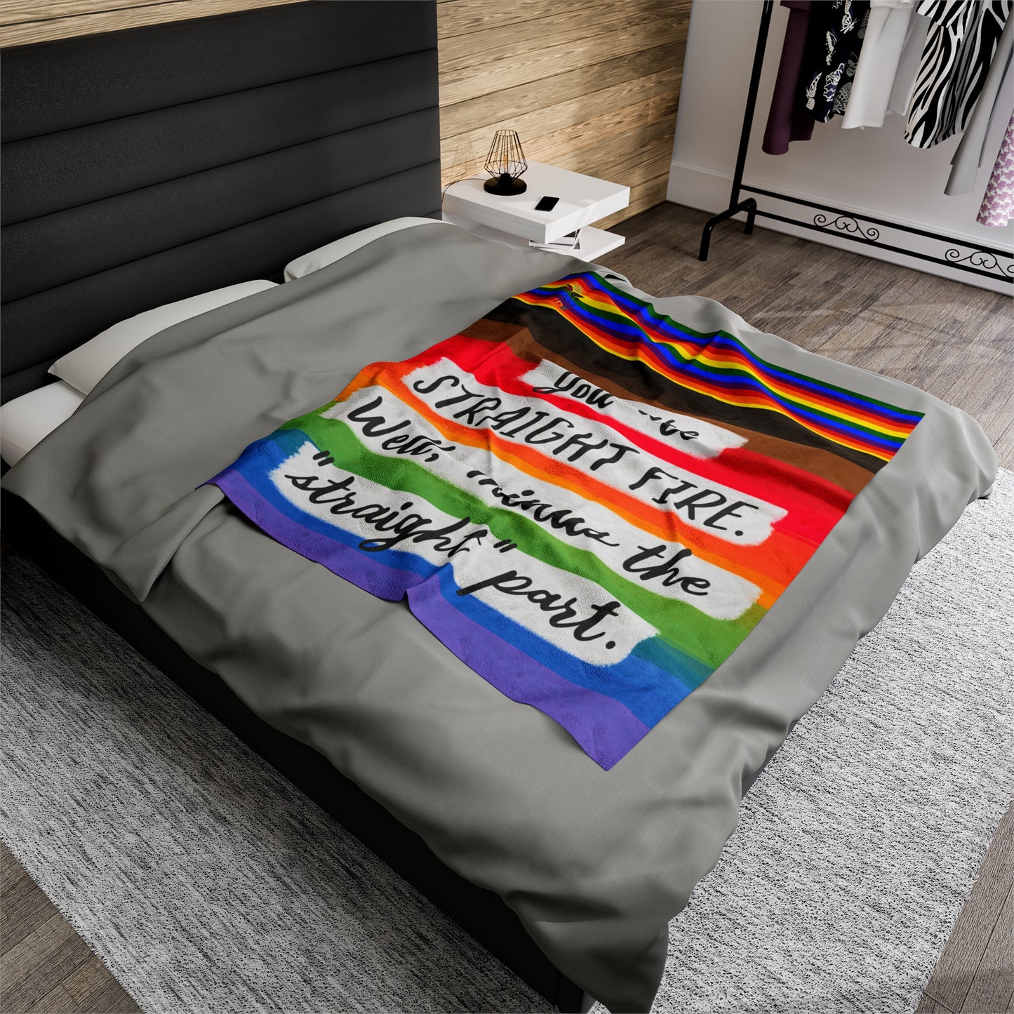 gay pride Velveteen Plush Blanket