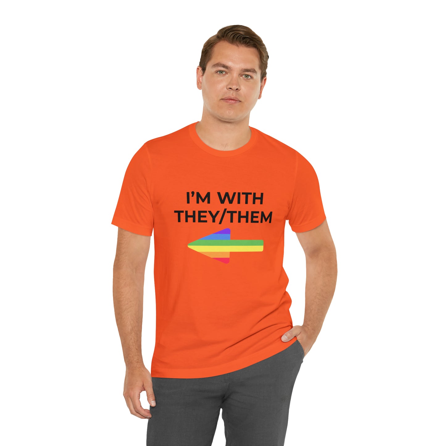 I'm With They/Them Right Arrow - Tee