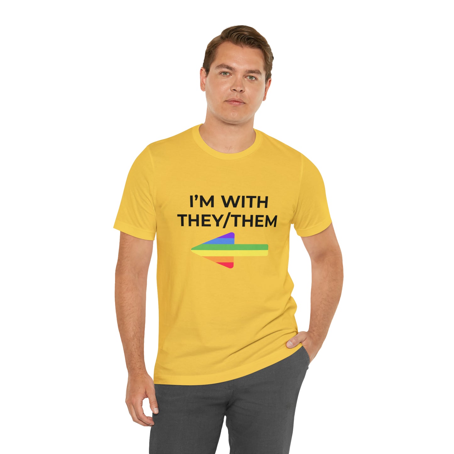 I'm With They/Them Right Arrow - Tee