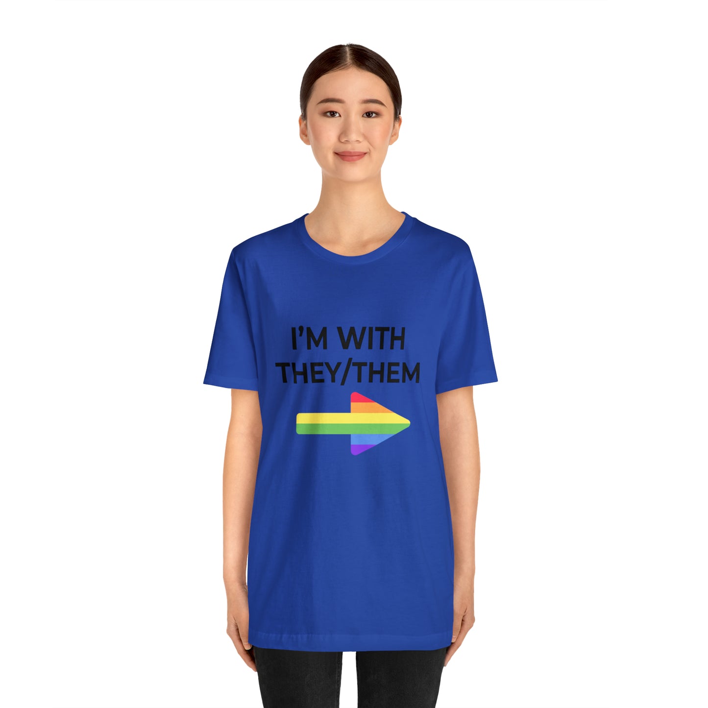 I'm With They/Them Left Arrow - Tee