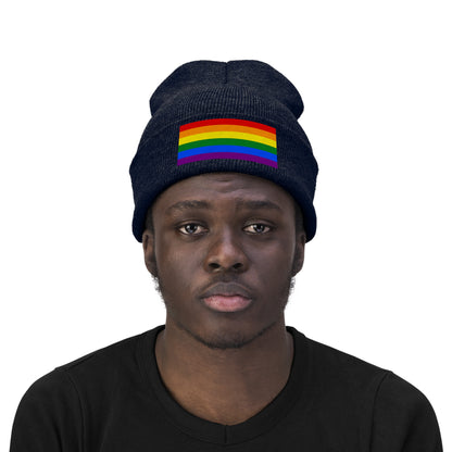 Knit Pride Flag Beanie
