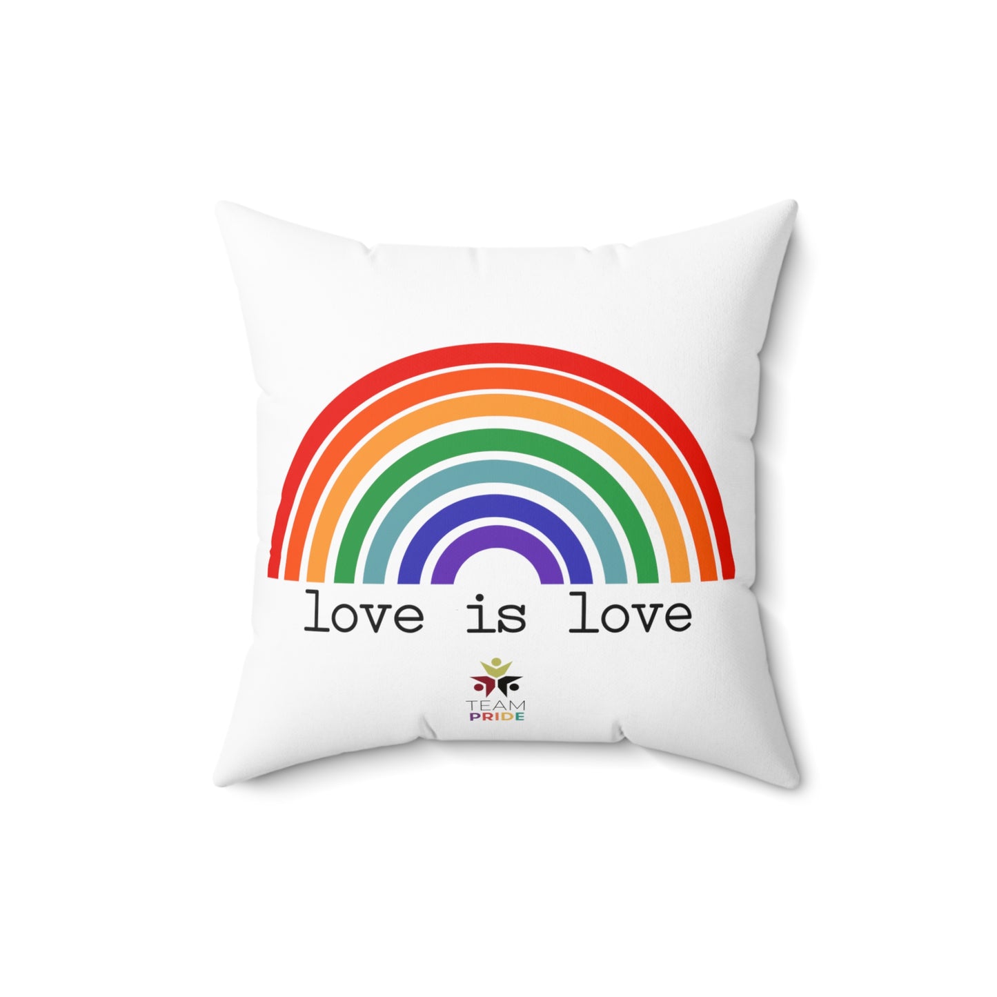 Pride Rainbow Spun Polyester Square Pillow