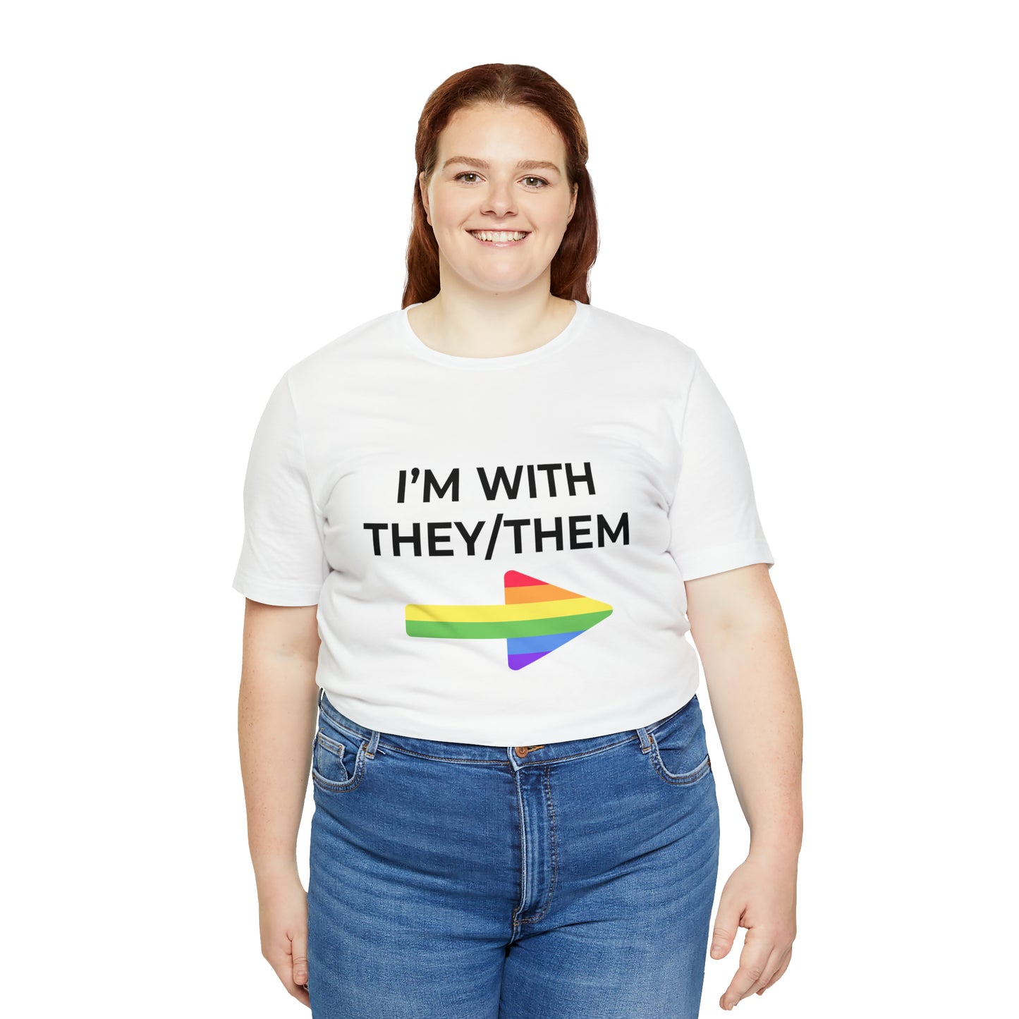 I'm With They/Them Left Arrow - Tee