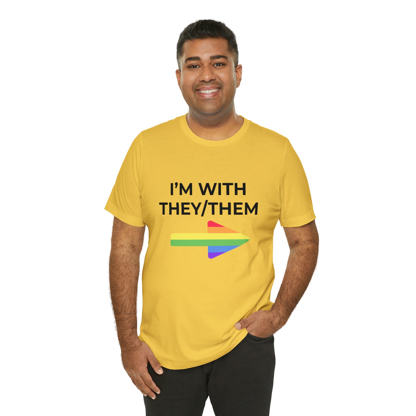 I'm With They/Them Left Arrow - Tee