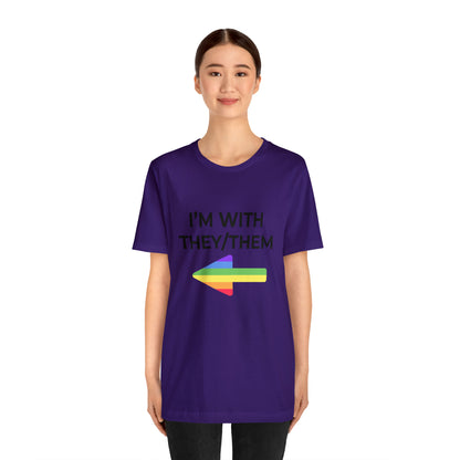 I'm With They/Them Right Arrow - Tee