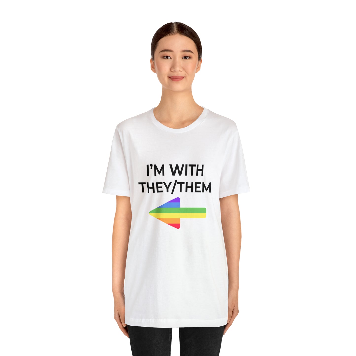 I'm With They/Them Right Arrow - Tee