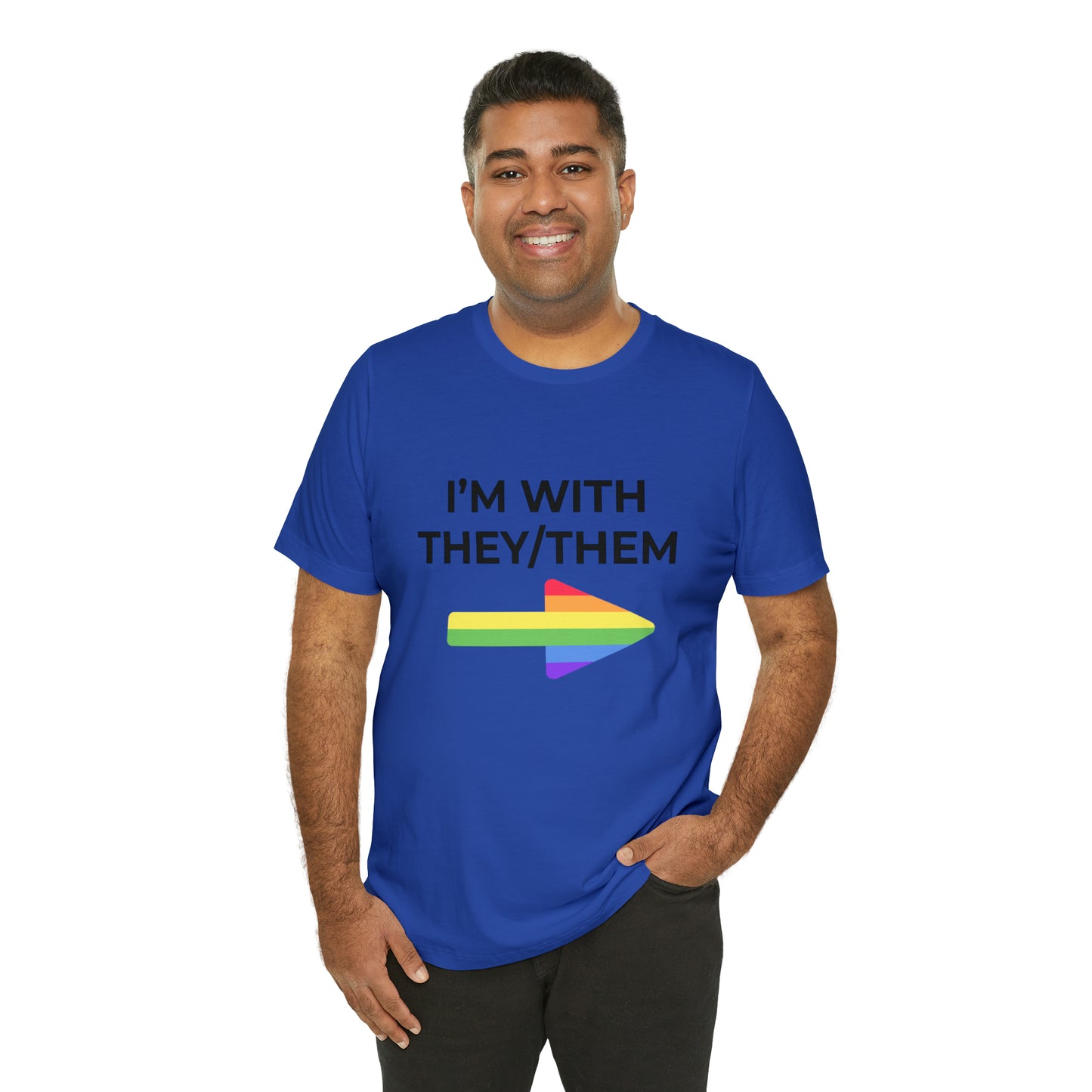 I'm With They/Them Left Arrow - Tee