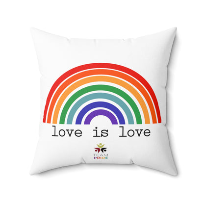 Pride Rainbow Spun Polyester Square Pillow