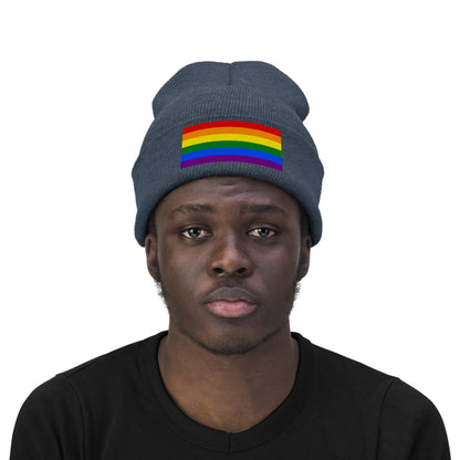 Knit Pride Flag Beanie
