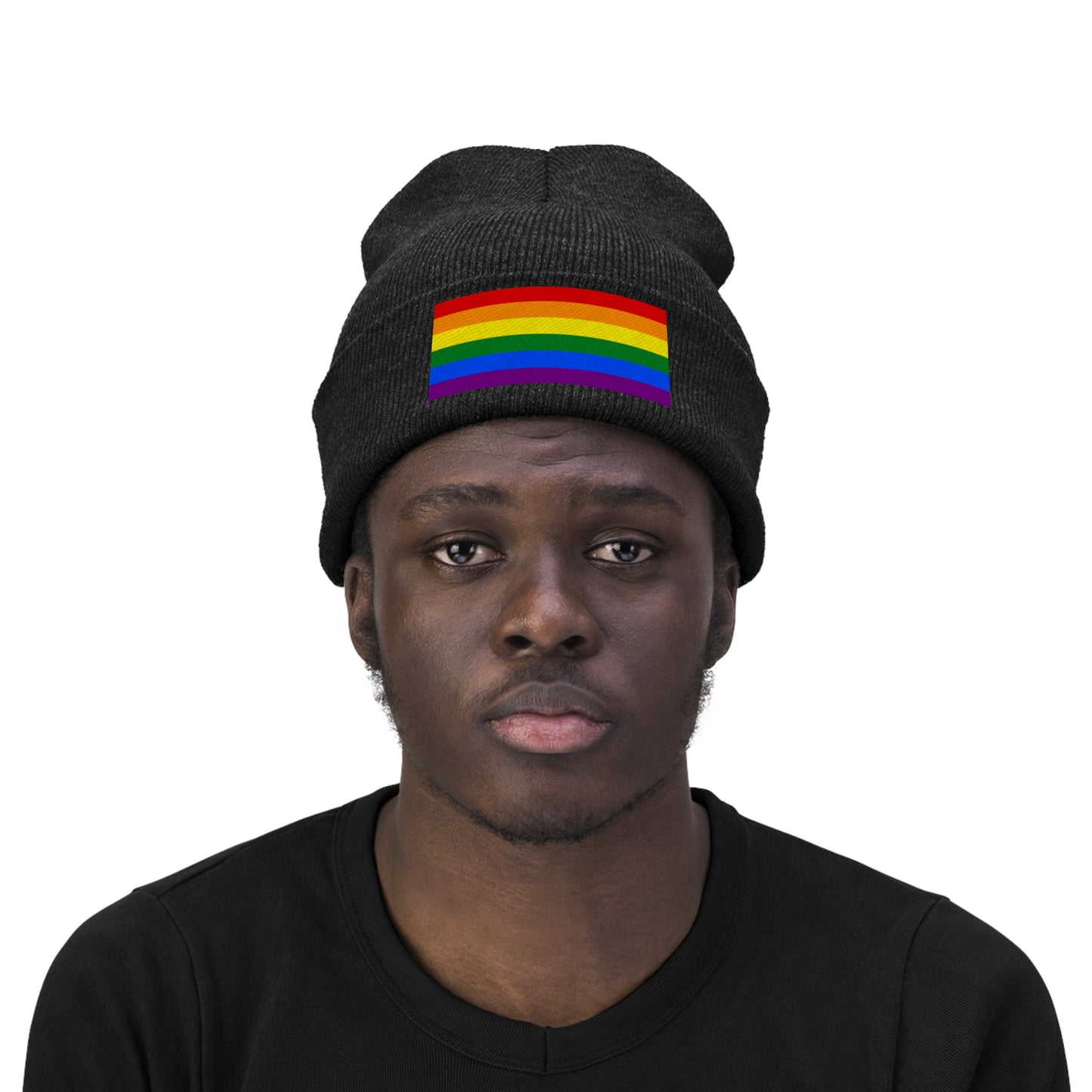Knit Pride Flag Beanie