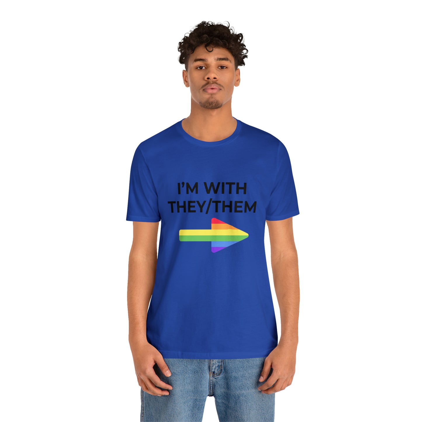 I'm With They/Them Left Arrow - Tee