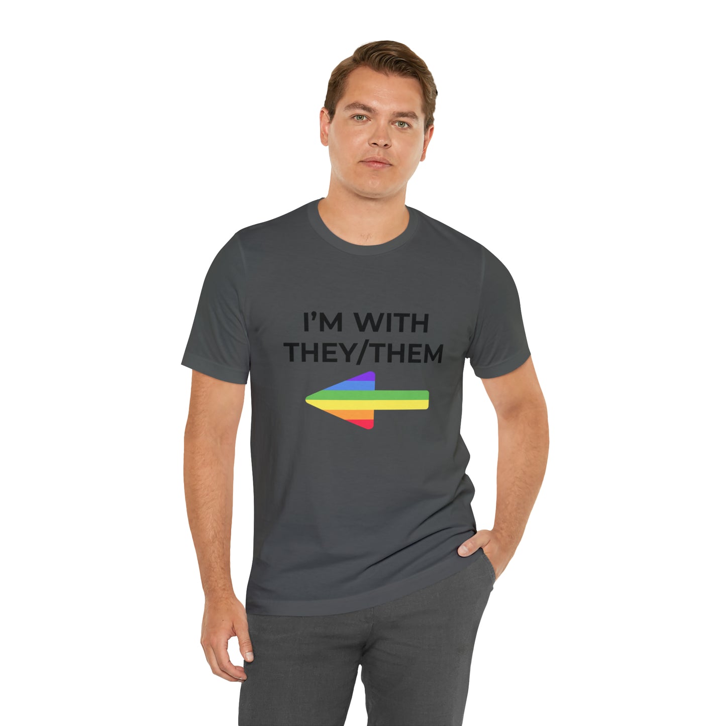 I'm With They/Them Right Arrow - Tee