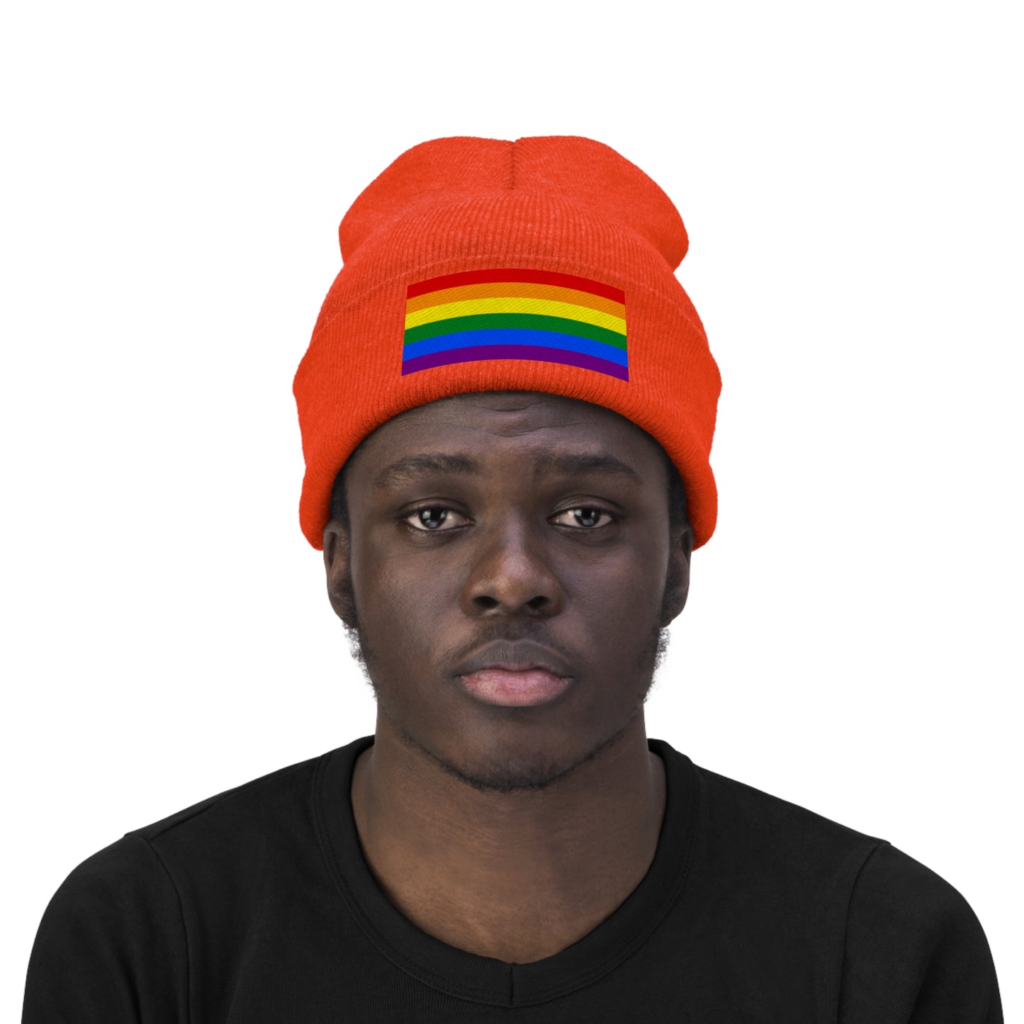 Knit Pride Flag Beanie