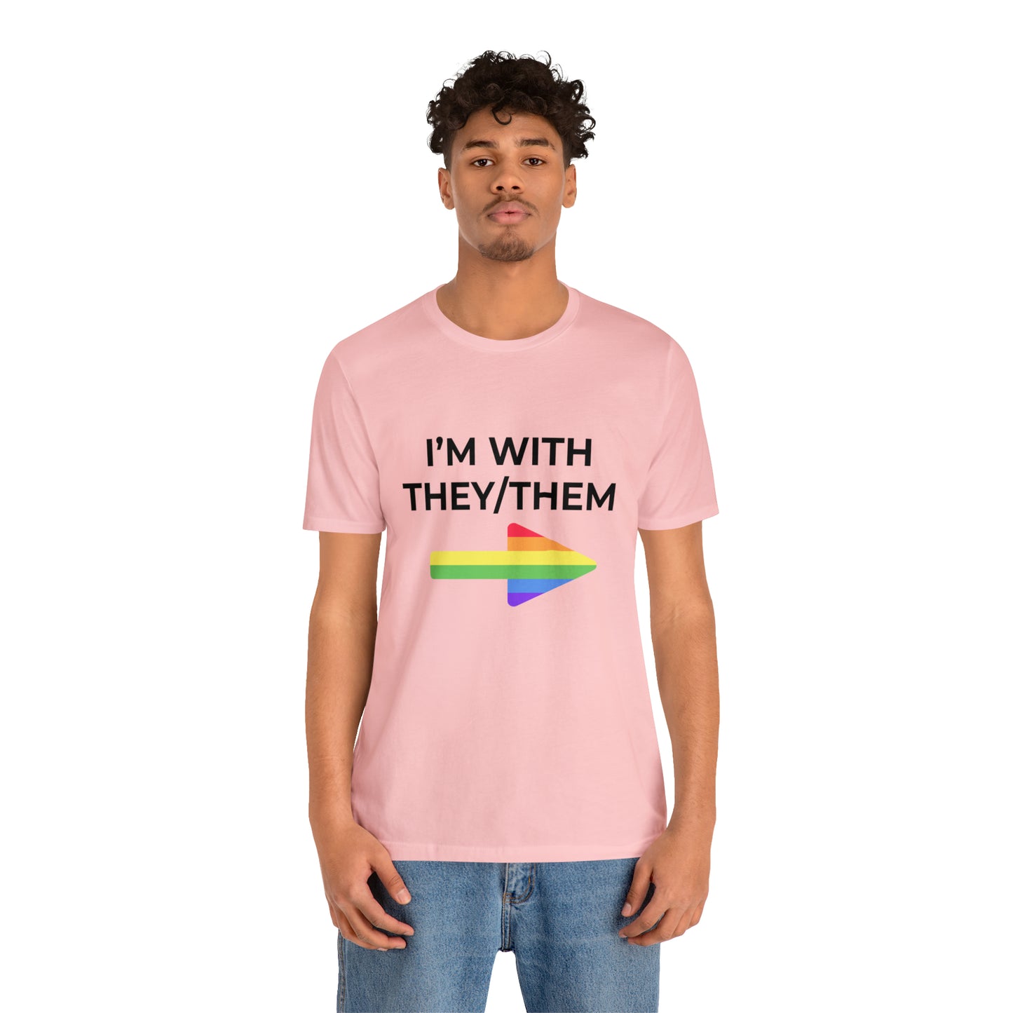 I'm With They/Them Left Arrow - Tee