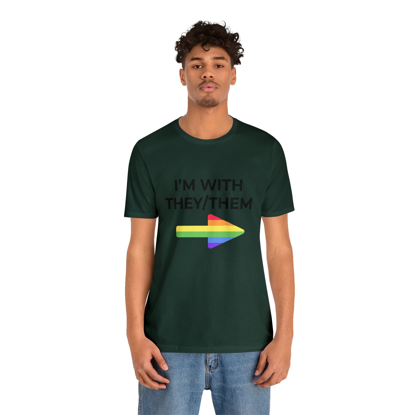I'm With They/Them Left Arrow - Tee