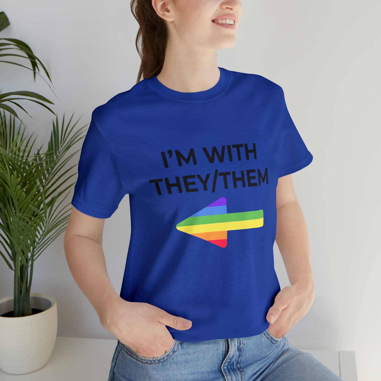 I'm With They/Them Right Arrow - Tee