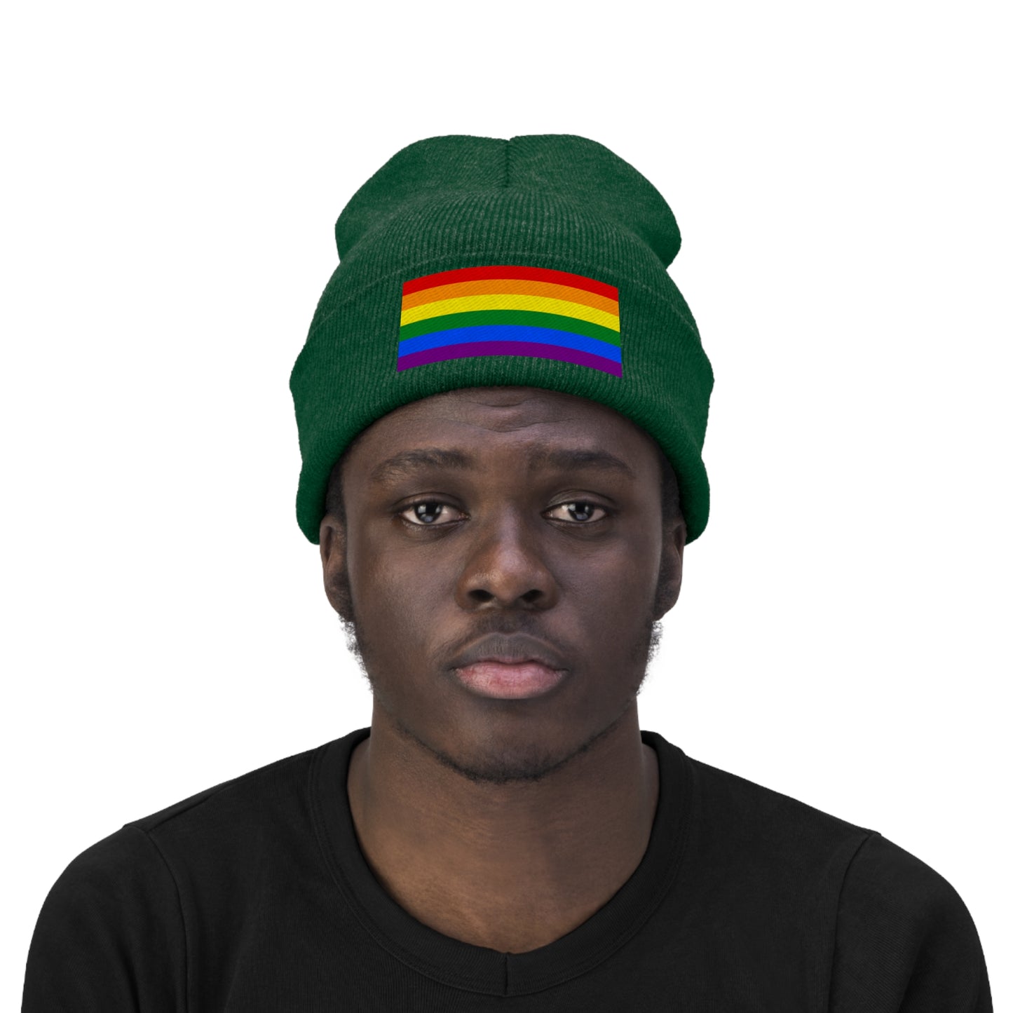 Knit Pride Flag Beanie