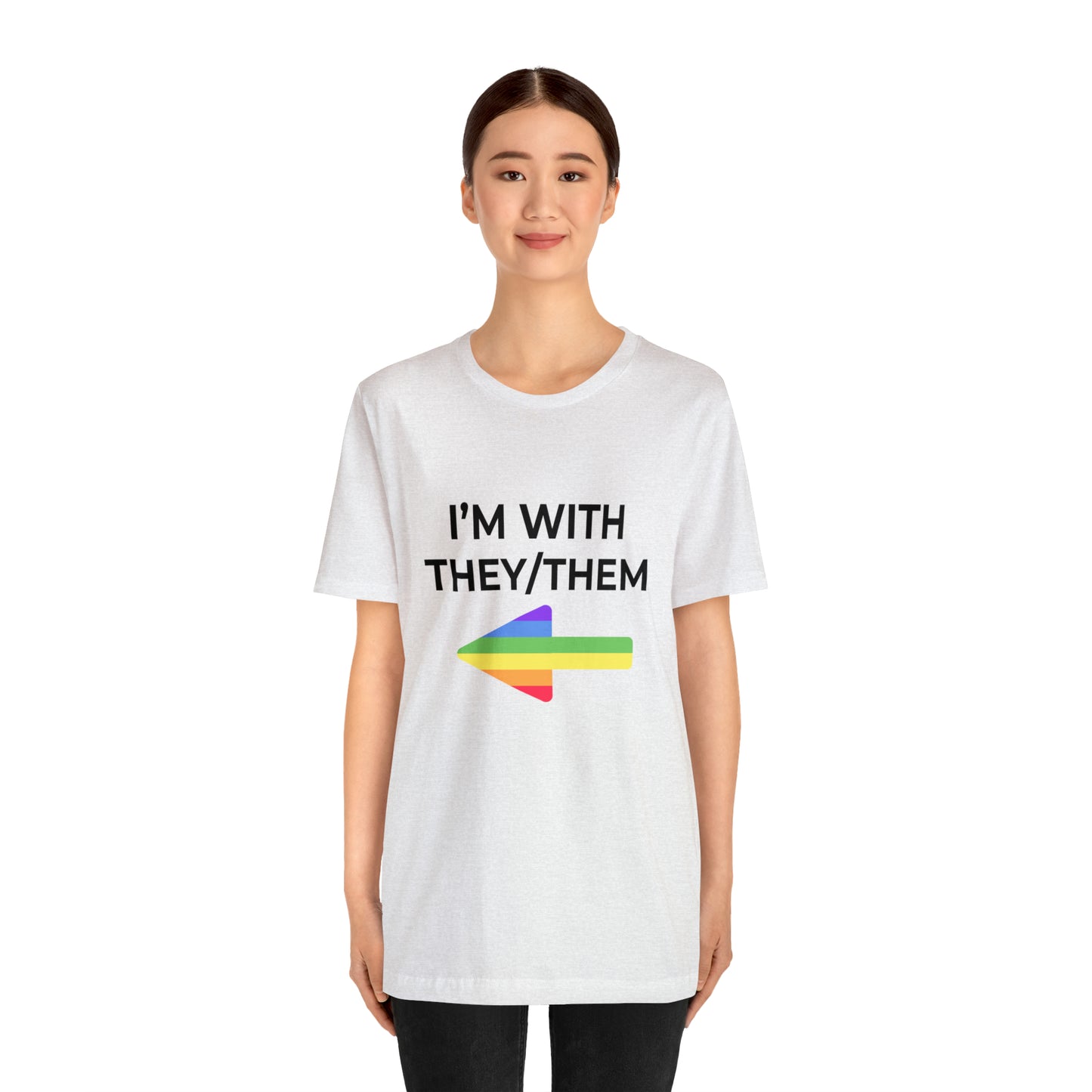 I'm With They/Them Right Arrow - Tee