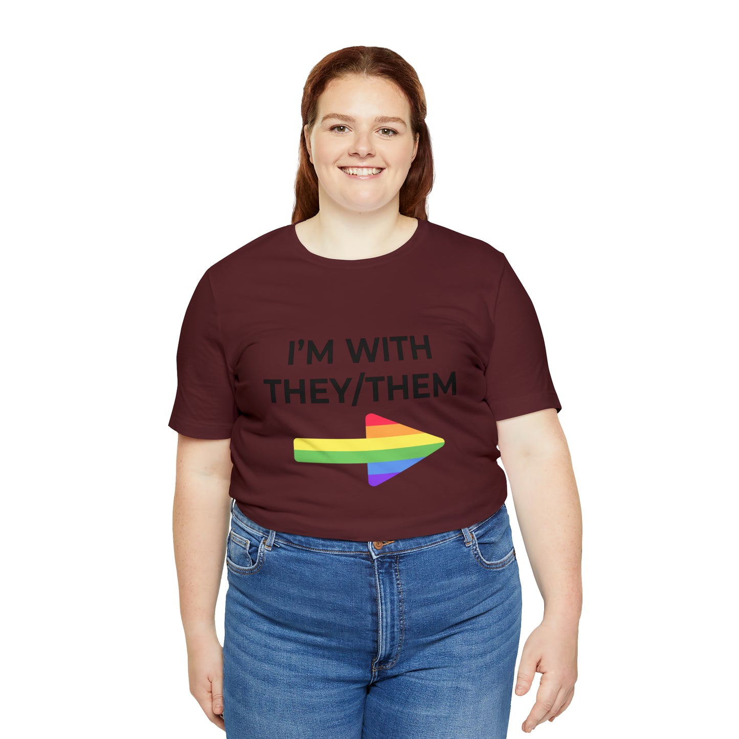 I'm With They/Them Left Arrow - Tee