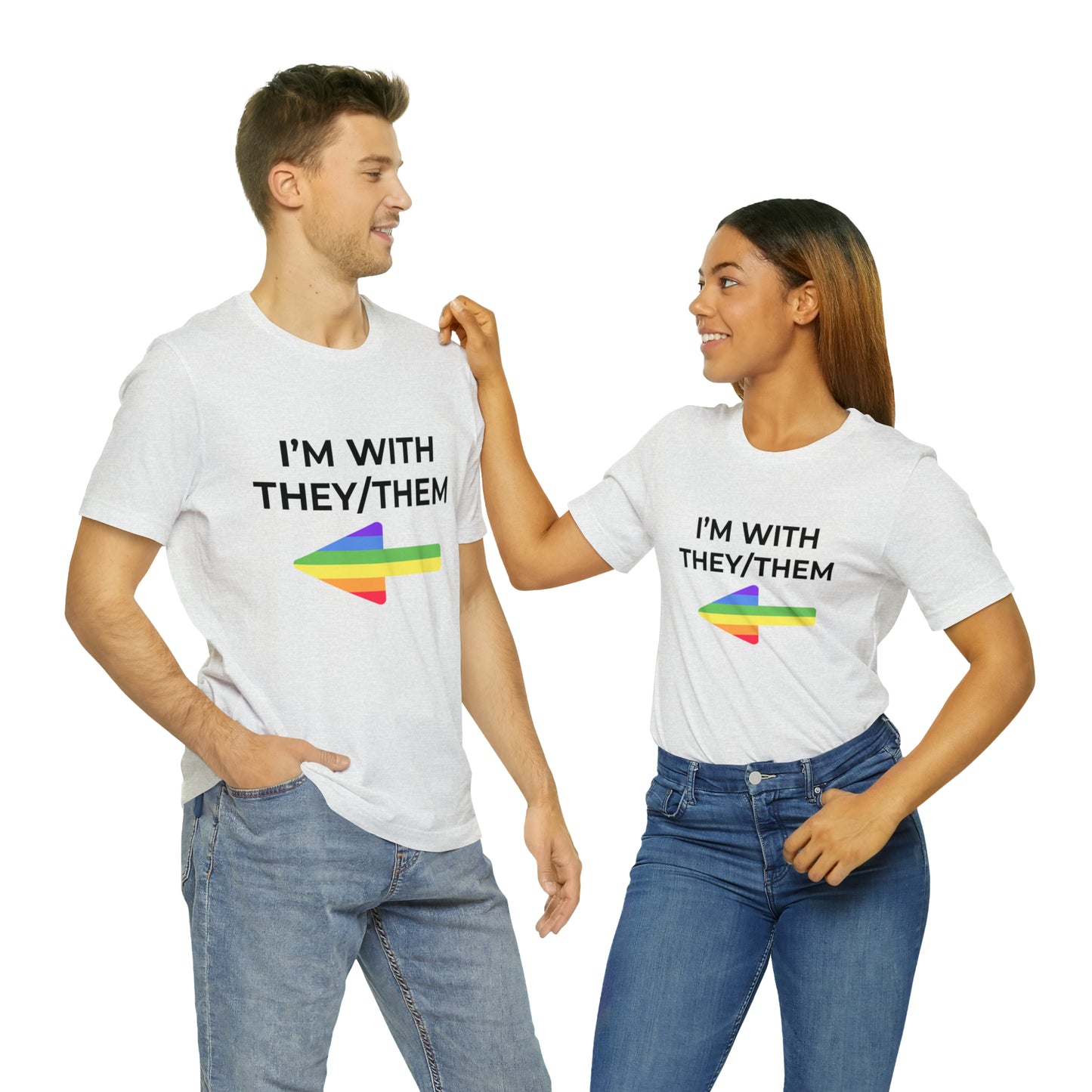 I'm With They/Them Right Arrow - Tee