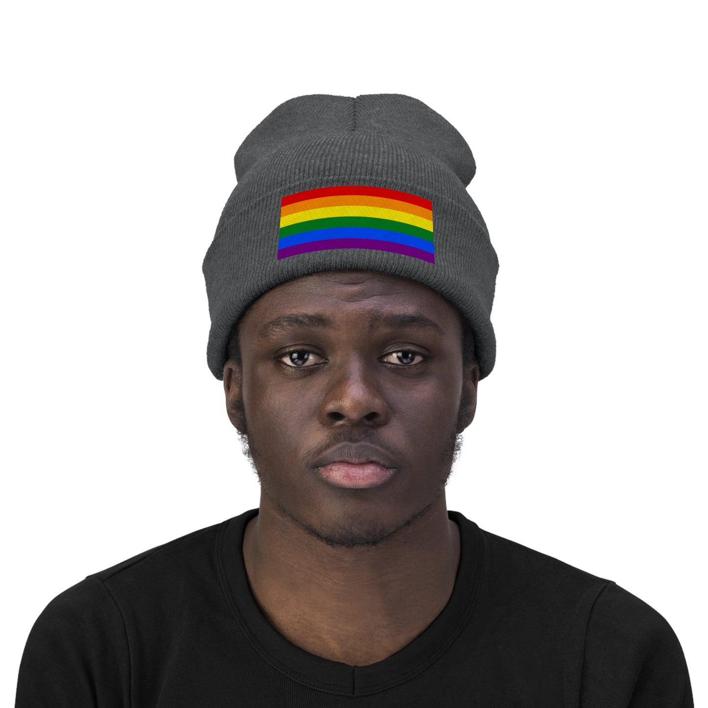 Knit Pride Flag Beanie