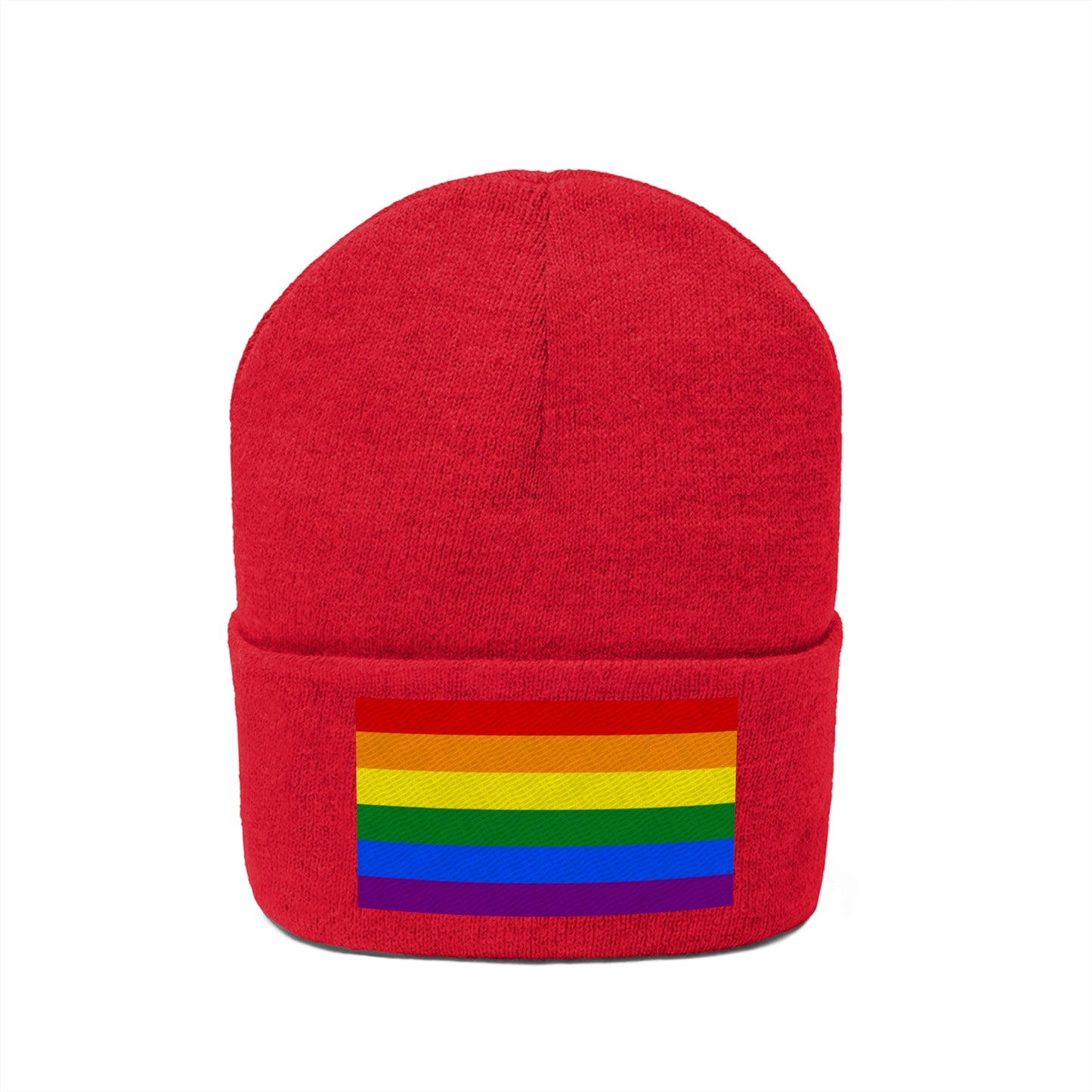 Knit Pride Flag Beanie