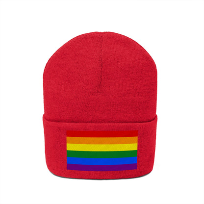 Knit Pride Flag Beanie