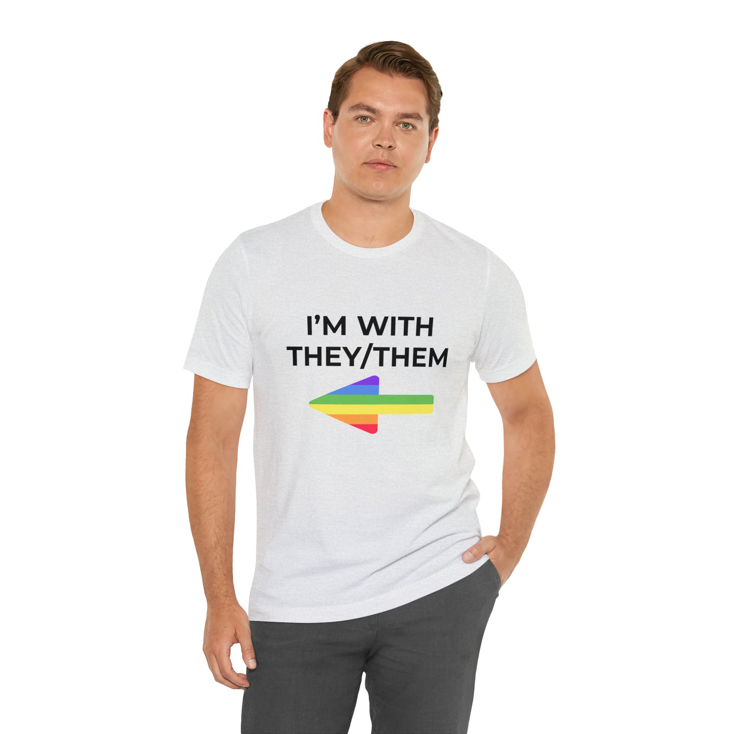 I'm With They/Them Right Arrow - Tee