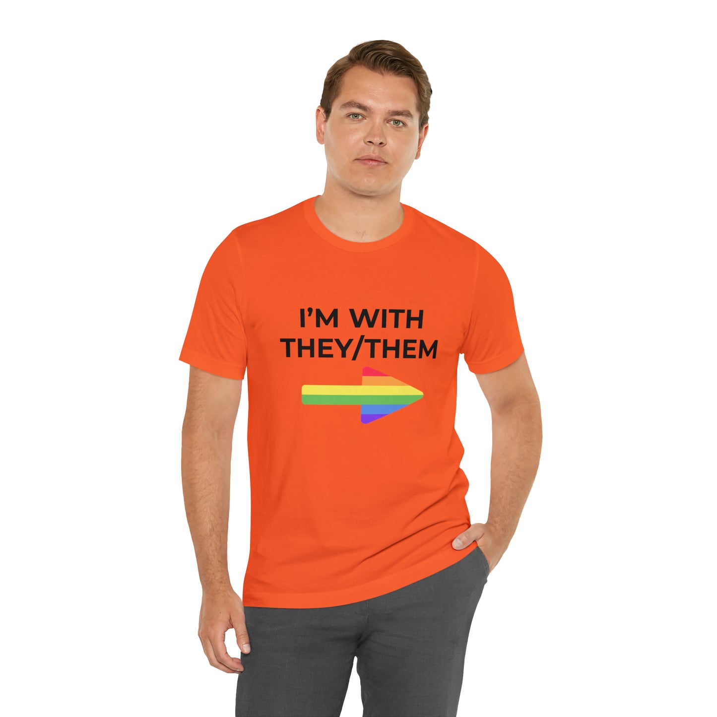 I'm With They/Them Left Arrow - Tee