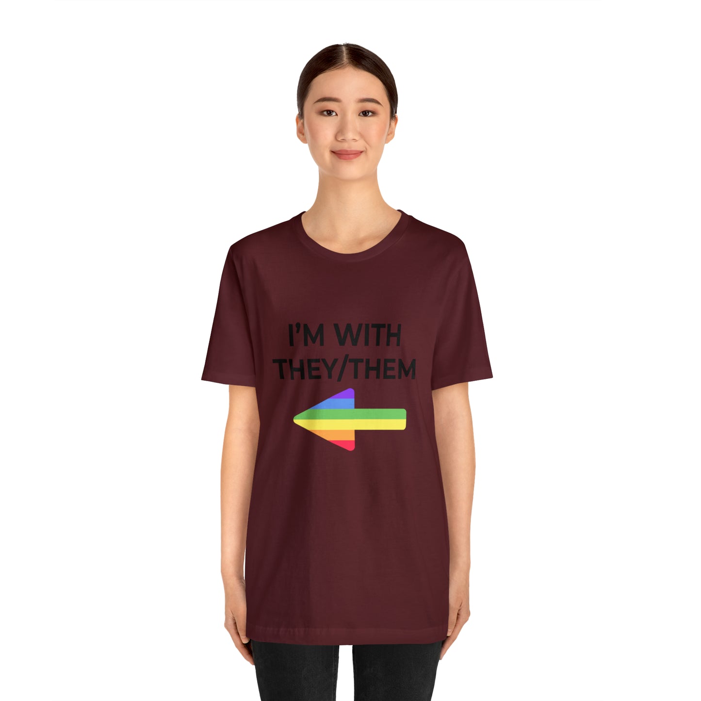 I'm With They/Them Right Arrow - Tee