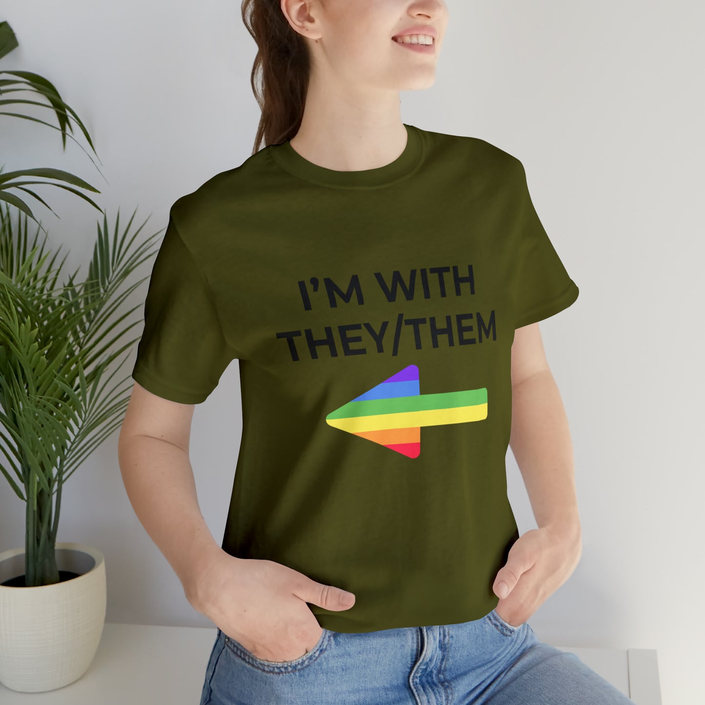 I'm With They/Them Right Arrow - Tee