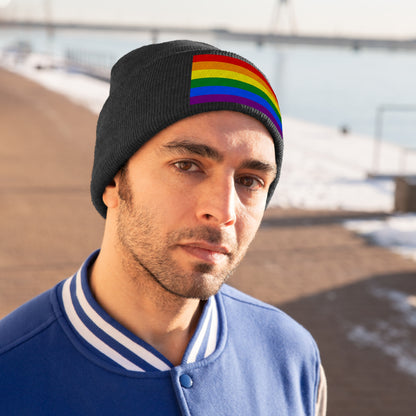Knit Pride Flag Beanie