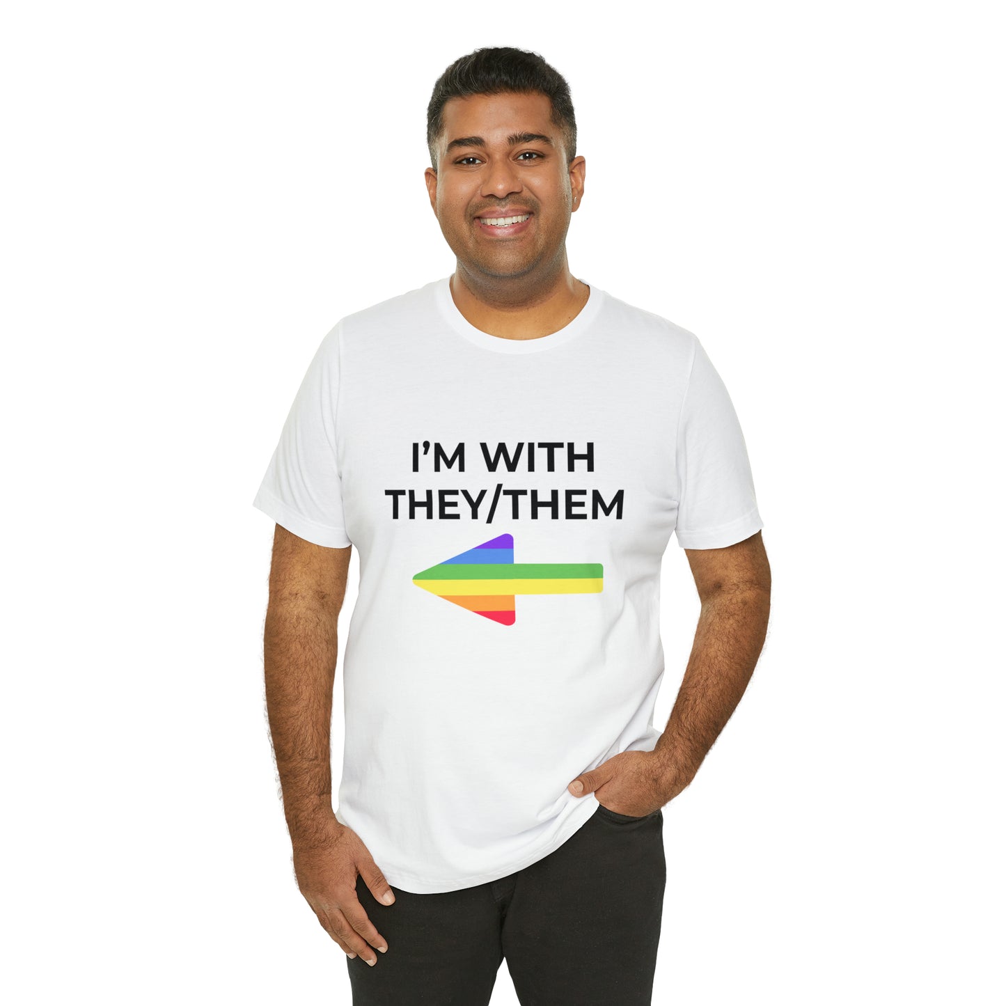 I'm With They/Them Right Arrow - Tee