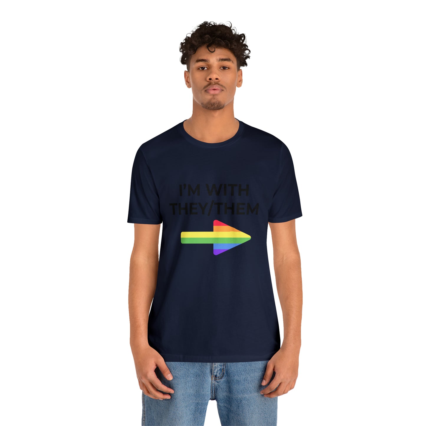 I'm With They/Them Left Arrow - Tee